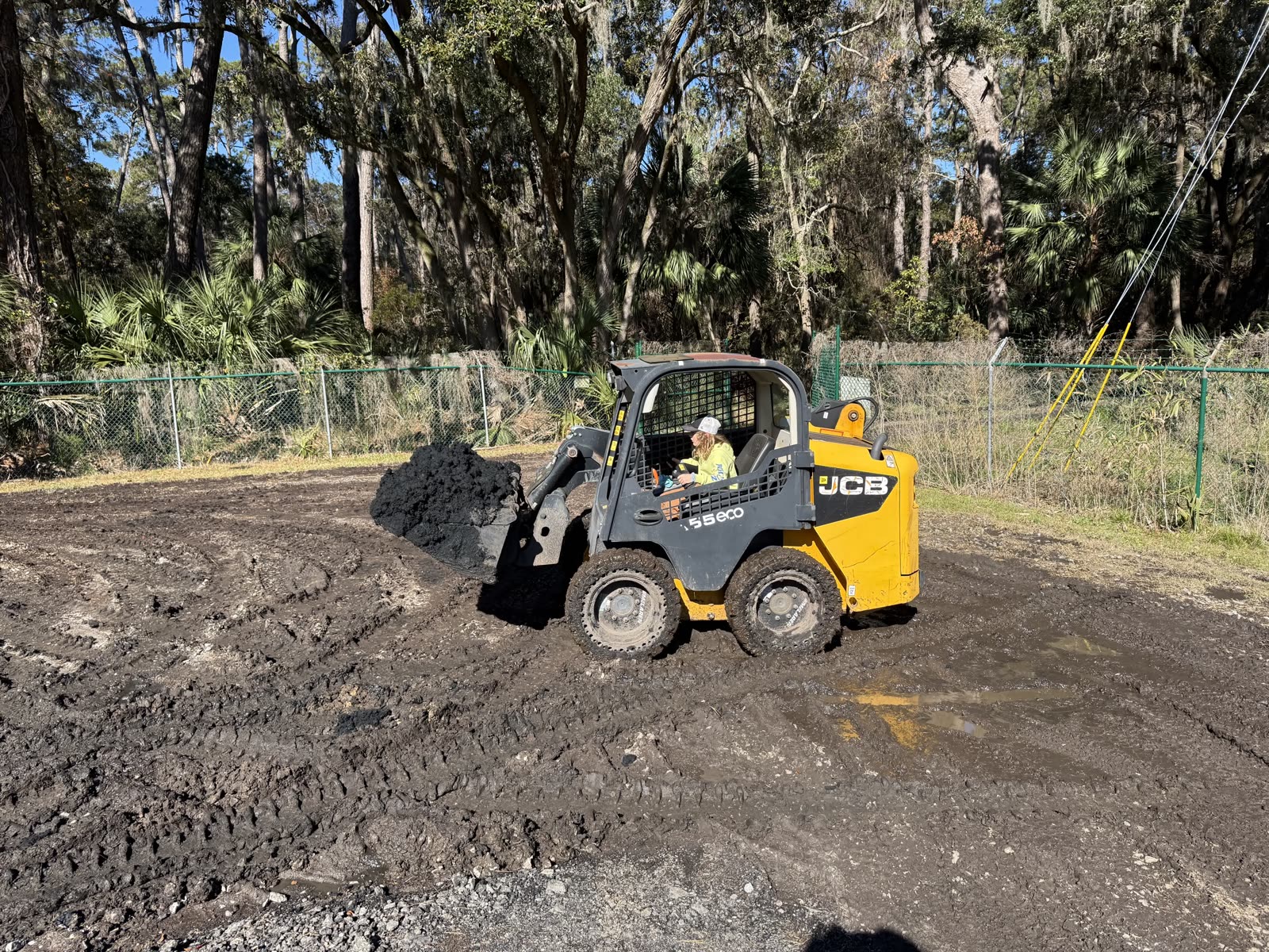 JCB skid steer used for general site work and material handling