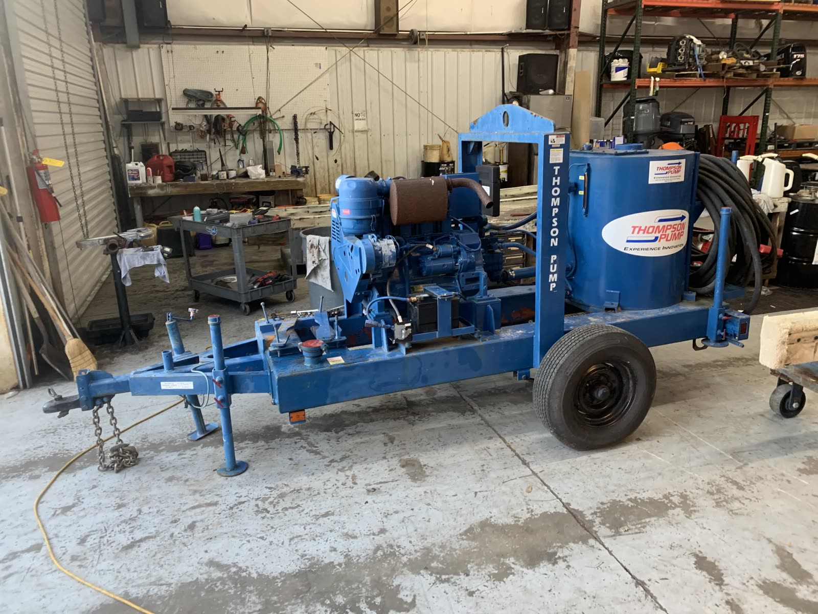 Diesel dewatering pumps used for on-site dewatering of dredged material